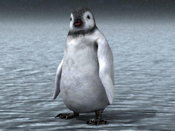 3d emperor penguin chick - Emperor Penguin Chick 2 by fabelar