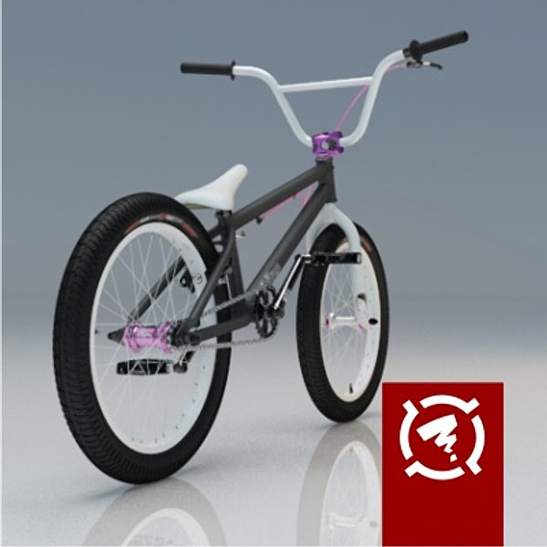 3d h4 signature bmx bicycle - h4 signature BMX bicycle by Zigzain