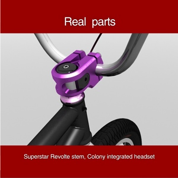 3d h4 signature bmx bicycle - h4 signature BMX bicycle by Zigzain