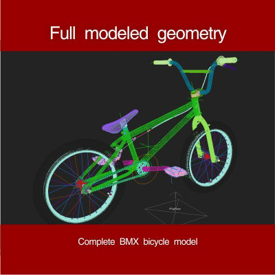 3d h4 signature bmx bicycle - h4 signature BMX bicycle by Zigzain