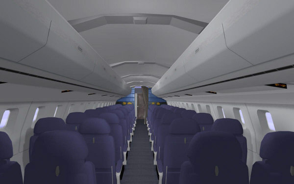 3d model interior concorde - Concorde Interior by mach 3 graphics