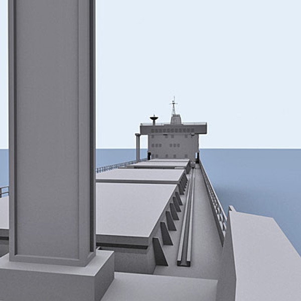 cargo ship transport nuclear 3d 3ds - Nuclear Waste Transport Vesssel by QLEE