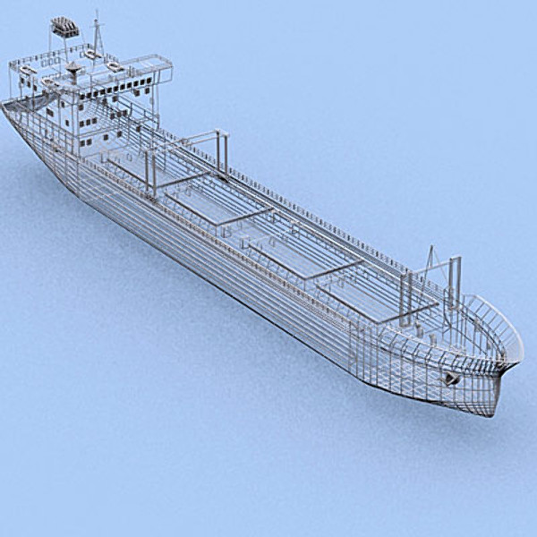 cargo ship transport nuclear 3d 3ds - Nuclear Waste Transport Vesssel by QLEE