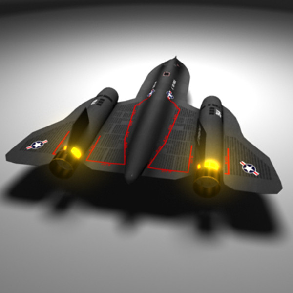 3d model sr-71 blackbird - SR-71 Blackbird by My3DGuy