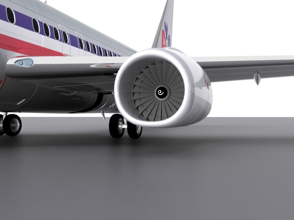 aircraft aa 3ds - 737-800 - AA.max by foxxhound