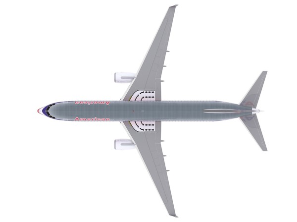 aircraft aa 3ds - 737-800 - AA.max by foxxhound