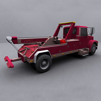 3d model ready wrecker tow truck - Wreckers / Tow Trucks collection by GameArt3D