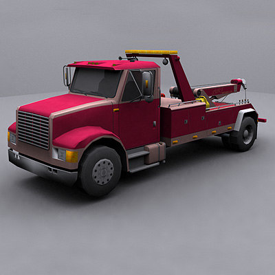 3d model ready wrecker tow truck - Wreckers / Tow Trucks collection by GameArt3D