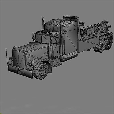 3d model ready wrecker tow truck - Wreckers / Tow Trucks collection by GameArt3D