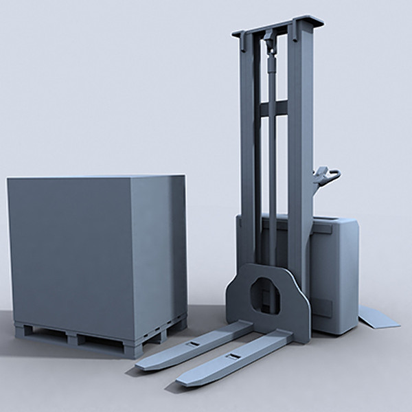 pallet stacker 3d model - Pallet Stacker 1 by papillon