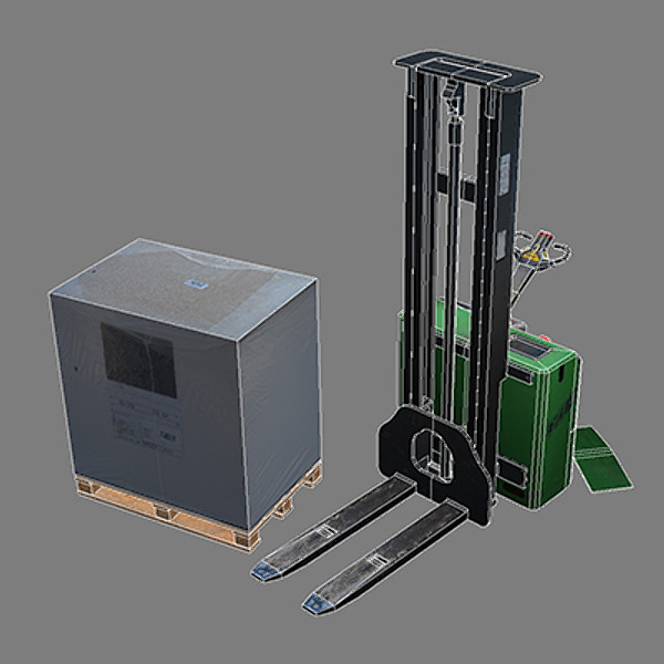 pallet stacker 3d model - Pallet Stacker 1 by papillon