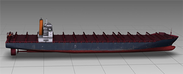 container ship bonn express 3d model - Ship Bonn Express class by rdklein