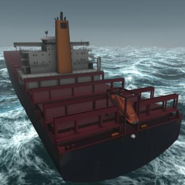 container ship bonn express 3d model - Ship Bonn Express class by rdklein