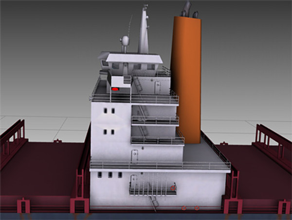 container ship bonn express 3d model - Ship Bonn Express class by rdklein