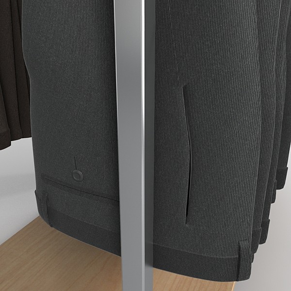 dress pants rack 3d 3ds - dress pants rack by DigitalX