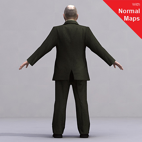 axyz rigged characters 3d model - BMan0015-FBX by axyzdesign
