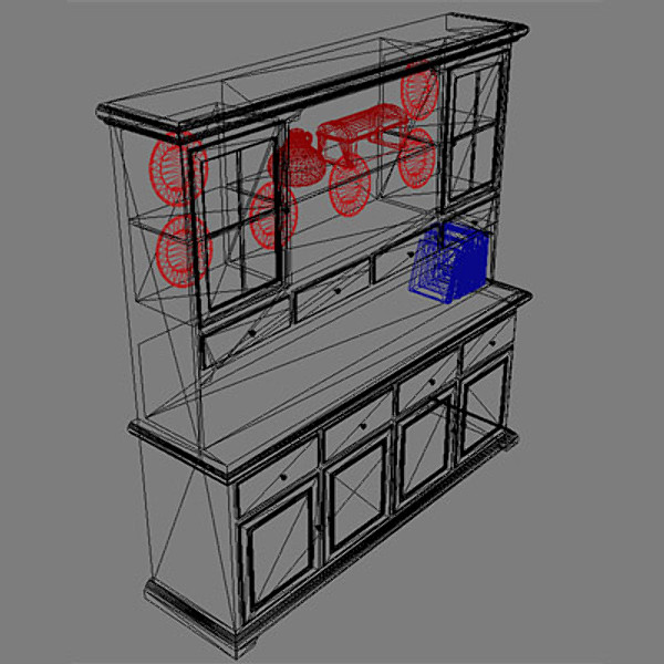 hutch buffet 3ds - hutch.3DS by savitch