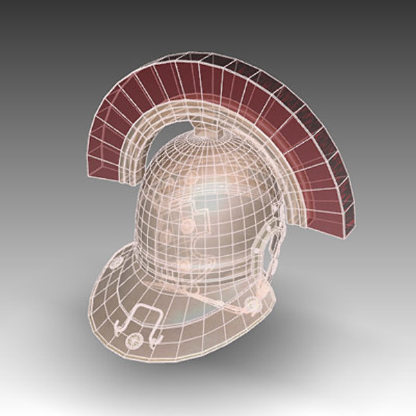 3d model roman centurion helmet - Roman Centurion Helmet by mostlysquare
