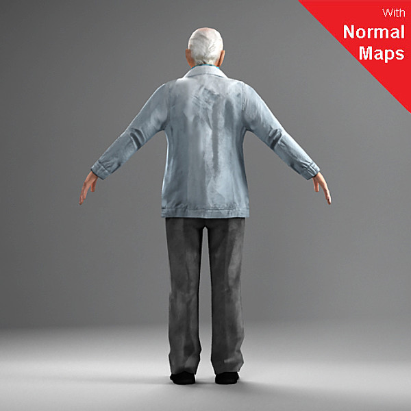 axyz 2 body character 3d model - CMan0026-CS by axyzdesign