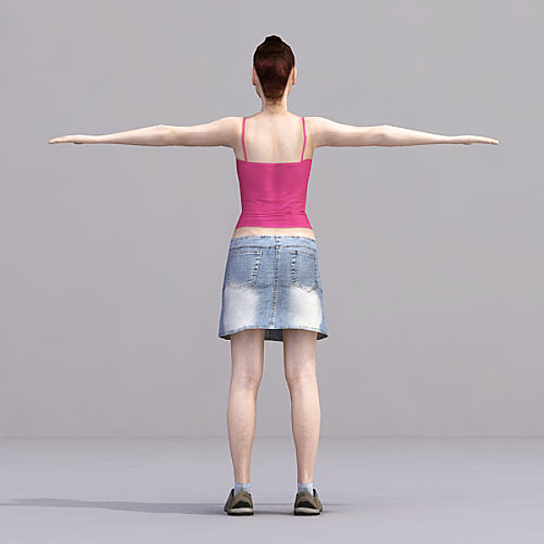 axyz rigged characters x - CWom0018-CS by axyzdesign