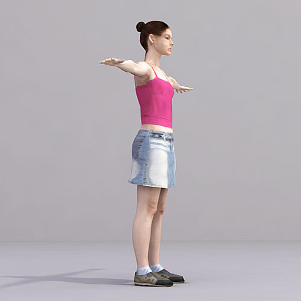 axyz rigged characters x - CWom0018-CS by axyzdesign