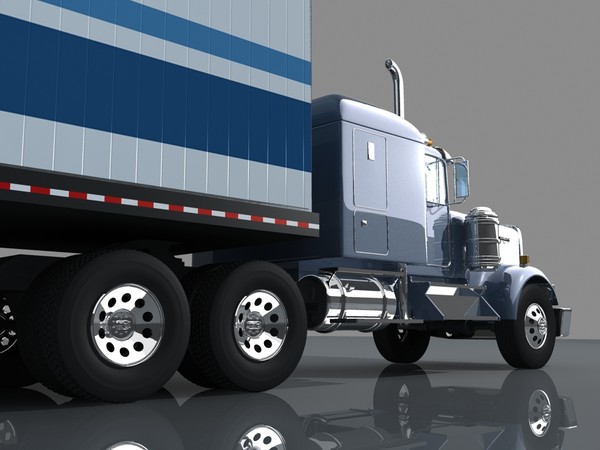 w900 semi-truck truck 3d max - Kenworth W900 by 3depix