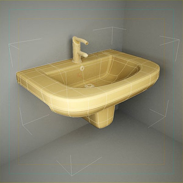 3d bathroom furniture washbasin model - Bathroom collection by QLEE