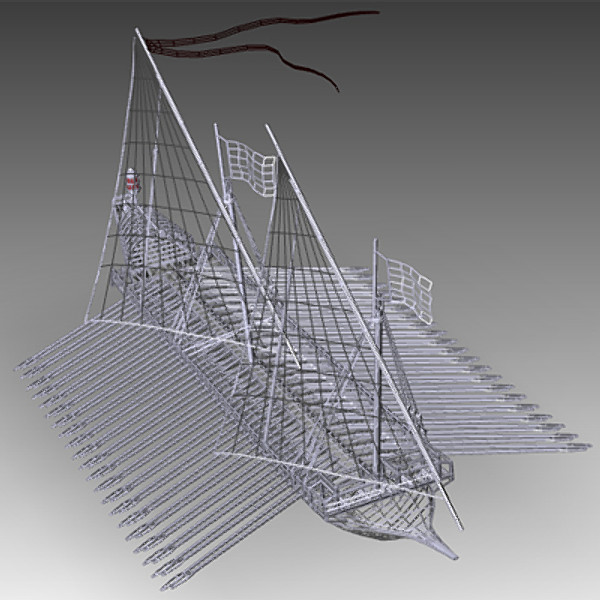 turkish galley 3d 3ds - Galley by mostlysquare