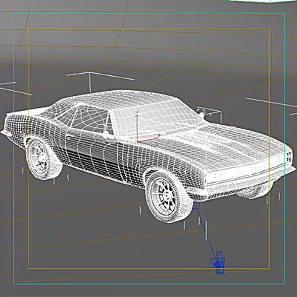 chevrolet camaro automobile 3d model - Camaro 68 Mod by QLEE