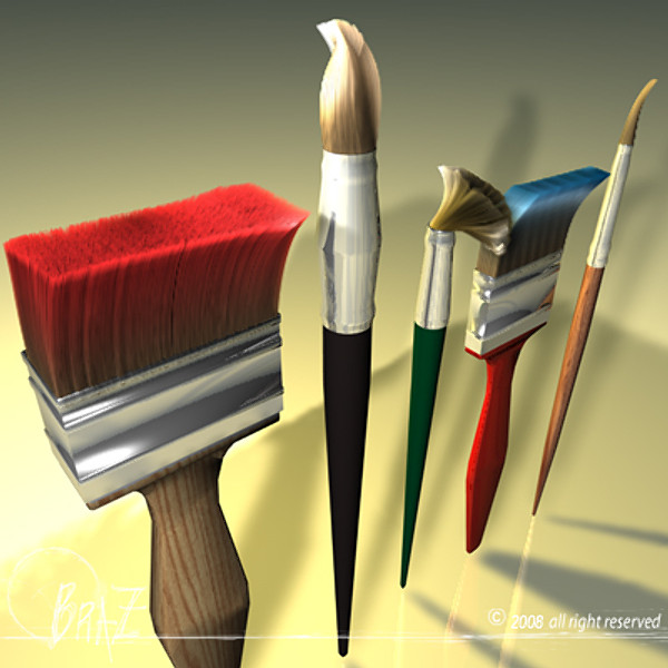 paint brush c4d - Paint brushes... by BraZ