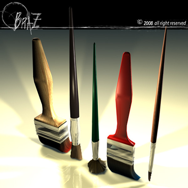 paint brush c4d - Paint brushes... by BraZ