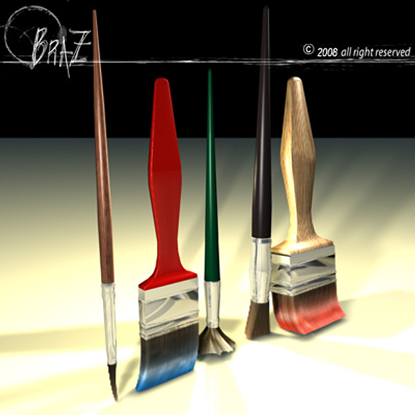 paint brush c4d - Paint brushes... by BraZ