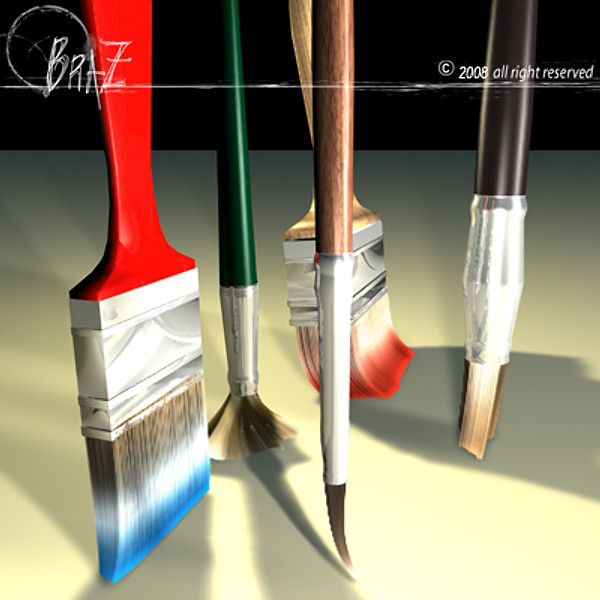 paint brush c4d - Paint brushes... by BraZ
