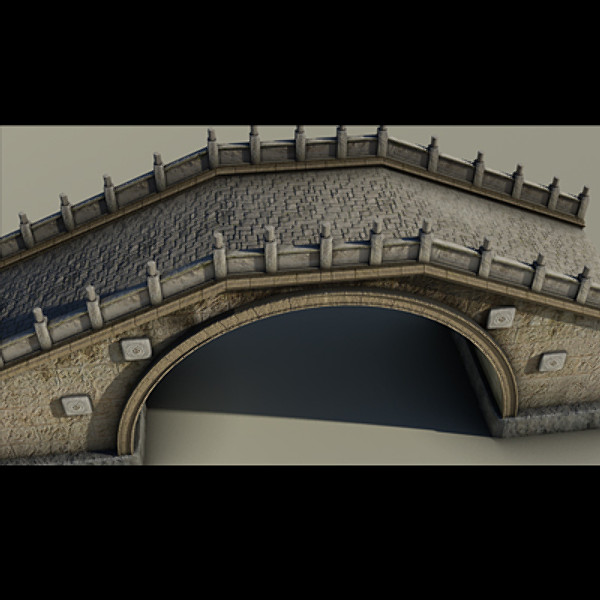 3ds max old chinese bridge - Chinese Bridge by BigIslandEnt
