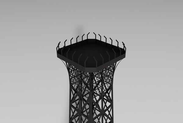 c4d eiffel tower - Eiffel Tower Model... by MattTrout
