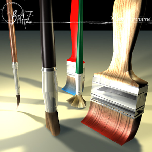 paint brush c4d - Paint brushes... by BraZ