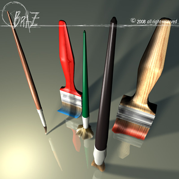 paint brush c4d - Paint brushes... by BraZ