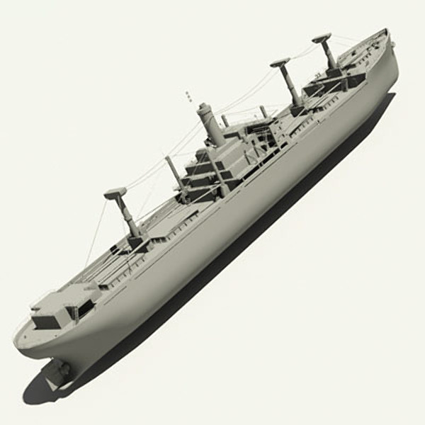 3ds max victory ship cargo - Cargo ship (3ds) by QLEE