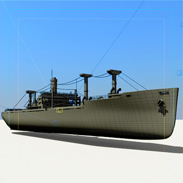 3ds max victory ship cargo - Cargo ship (3ds) by QLEE