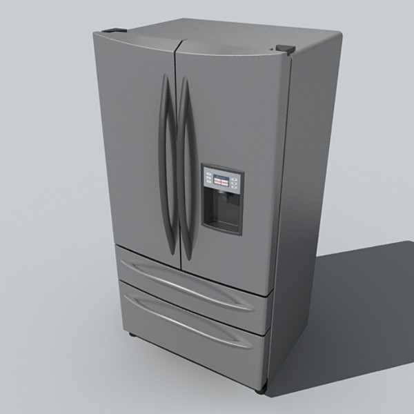refrigerator freezer 3d max - refridgerators by monkeyodoom