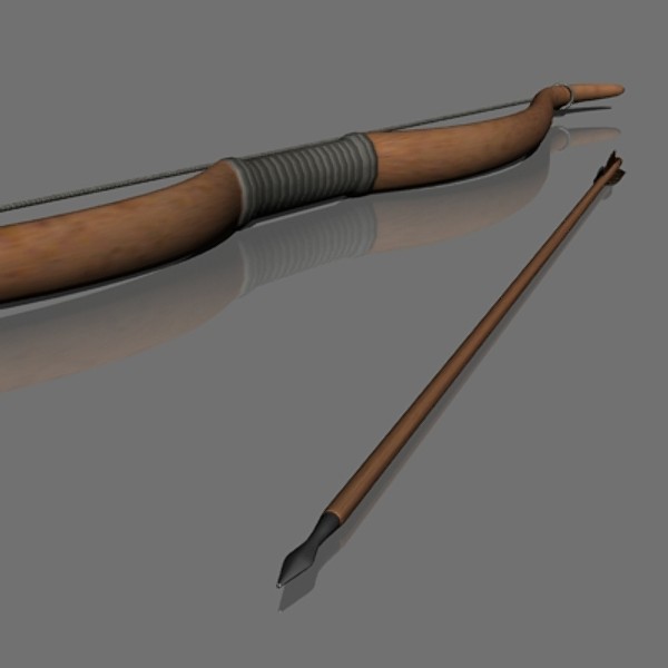 3dsmax greek bow arrow - Bow and Arrow by mostlysquare