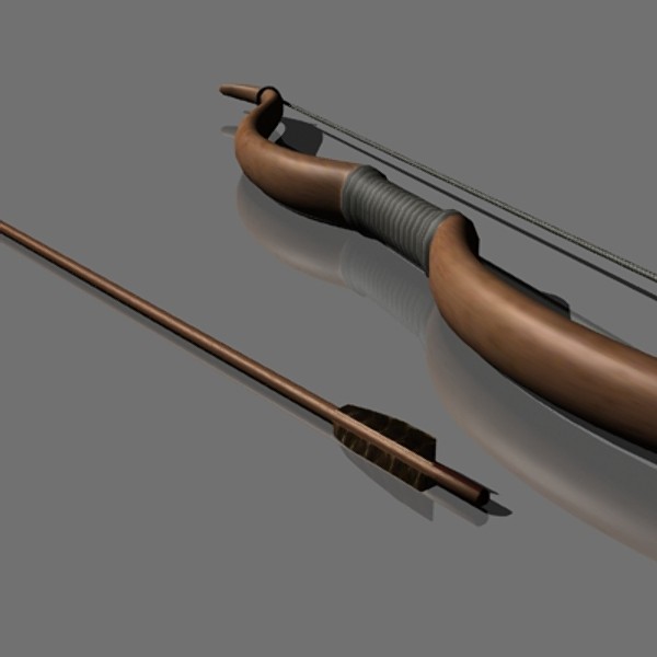 3dsmax greek bow arrow - Bow and Arrow by mostlysquare