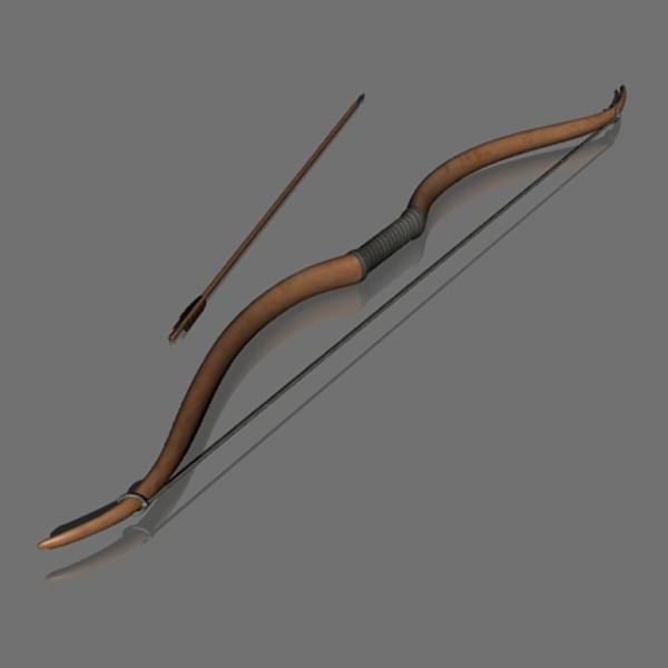 3dsmax greek bow arrow - Bow and Arrow by mostlysquare