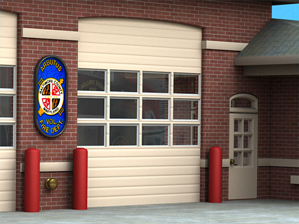 maya firehouse building - Firehouse by digitaldoc3d