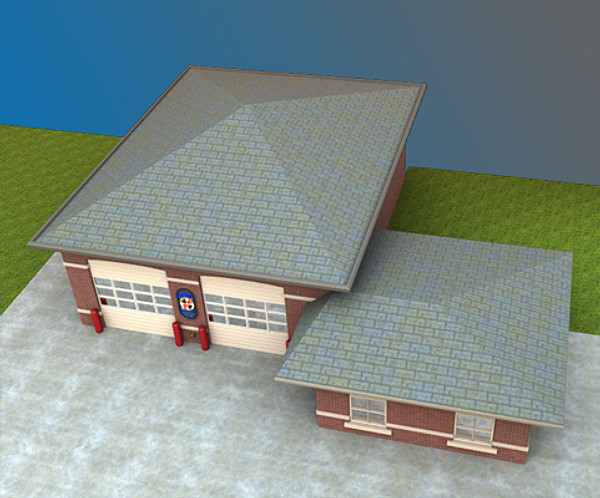 maya firehouse building - Firehouse by digitaldoc3d