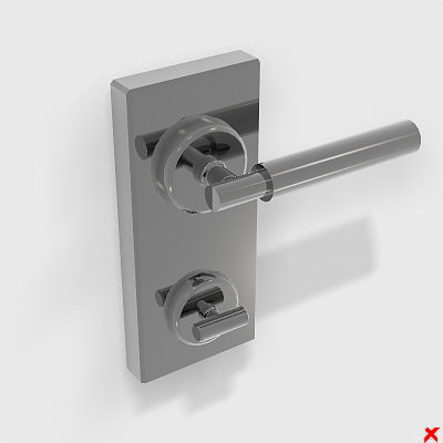 door knob 3d model - Door knob004.ZIP... by Fworx