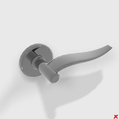 door knob 3d model - Door knob004.ZIP... by Fworx