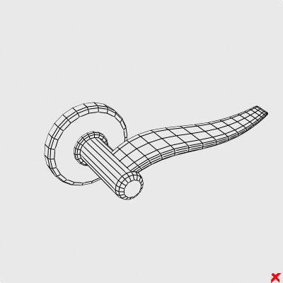 door knob 3d model - Door knob004.ZIP... by Fworx