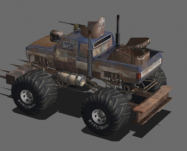 3d post apocalyptic mad - monster truck.rar by EarlEstes
