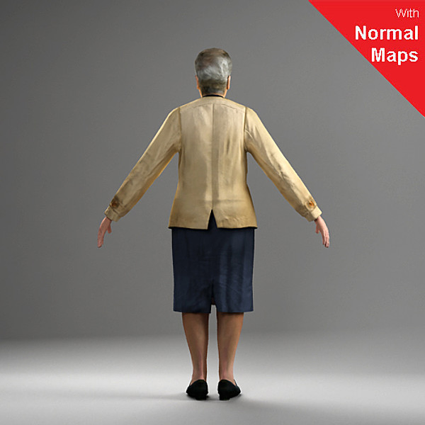 axyz metropoly rigged 3d model - CWom0029-FBX by axyzdesign